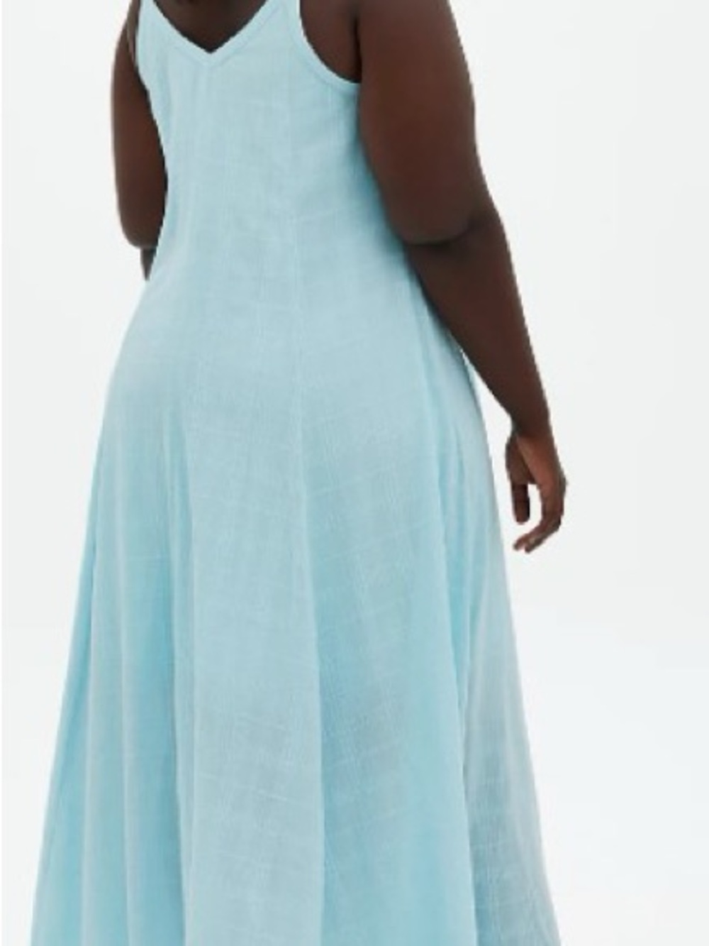 Torrid Light Blue Trapeze Maxi Dress - Size 4 - Picture 2 of 6